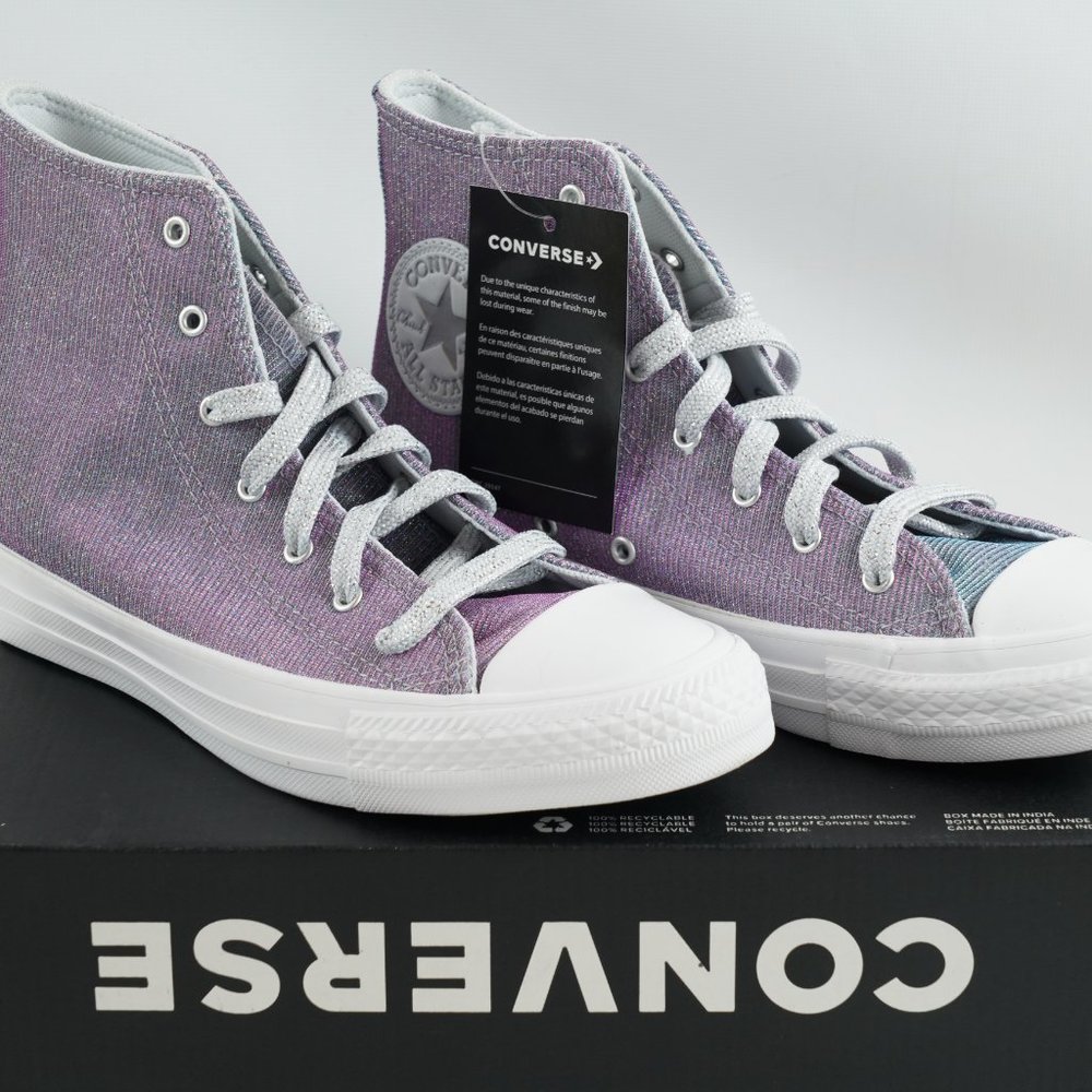 Converse Chuck Taylor All Star Hi Platinum Shoes - Picture 5 of 11